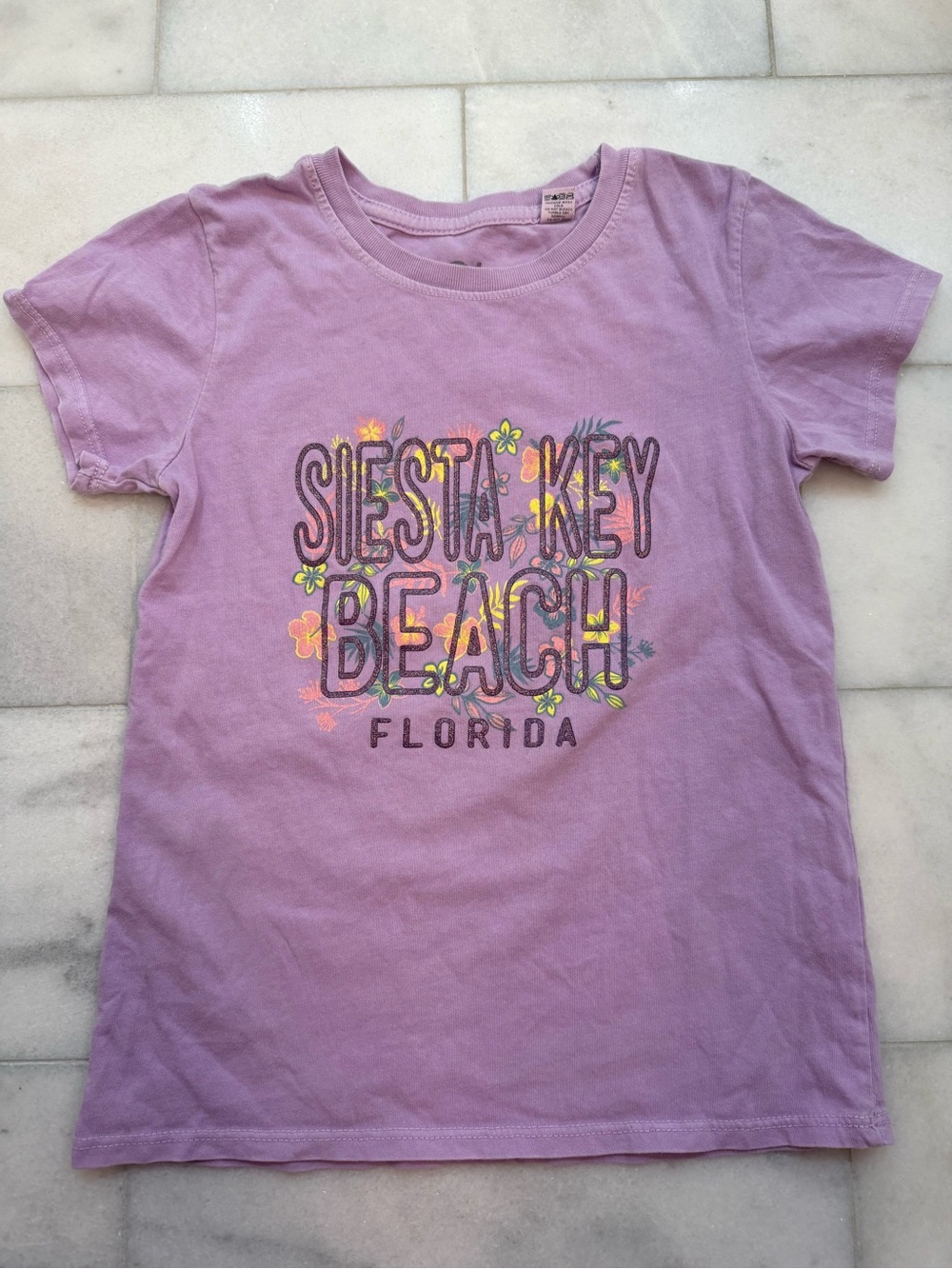 Siesta Key Beach Florida Girls Graphic Tee. S. EUC.